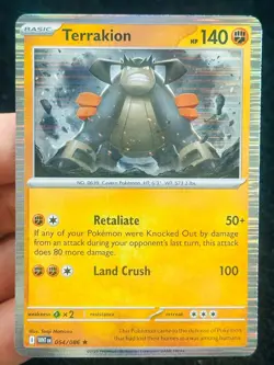 Terrakion 054/086 holo - MP - LP - Pokemon TCG Card - Image 1