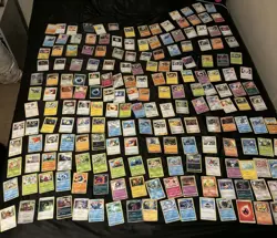 207 Pokemon Cards Lot HOLO + Sleeved! Binder Bulk Rare Uncommon Common NM/EX - Image 1