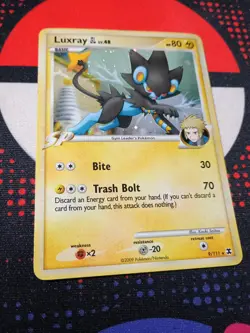 Luxray GL 9/111 Rising Rivals Holo Pokemon TCG Card - L3 - Image 3