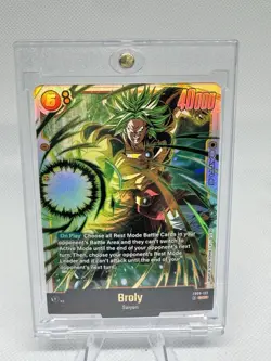 Dragon Ball Broly FB08-122 Secret Rare Saiyan's Pride English Card Fusion World - Image 1