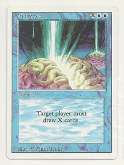 MTG REVISED: 1x NM- Braingeyser Magic the Gathering Target Player Draw X Cards - Image 1