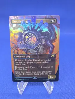 Magic the Gathering Modern Horizons 3 Psychic Frog 0344 Borderless Foil NM/LP - Image 1