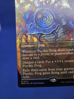 Magic the Gathering Modern Horizons 3 Psychic Frog 0344 Borderless Foil NM/LP - Image 5