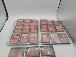 Magic the Gathering Huge Lot Of Vintage 93-98 NM-LP-MP Binder Pages Mtg Dupes!!! - Image 3