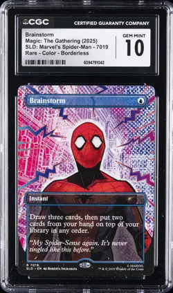 2025 MTG SLD: MARVEL'S SPIDER-MAN #7019 BRAINSTROM CGC 10 GEM MINT - Image 1
