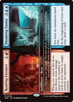 ROARING FURNACE // STEAMING SAUNA x4 mtg NM-M Duskmourn 4 Rare - Image 1