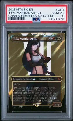 2025 MTG FINAL FANTASY COMMANDER #0214 TIFA, MARTIAL ARTIST PSA 10 - Image 1