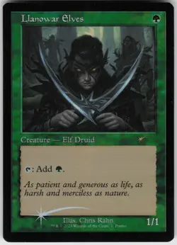 Foil Llanowar Elves (Retro Frame) 1 Media Promos P - Image 1