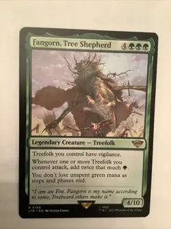 MTG: LOTR: Fangorn, Tree Shepherd (Legendary Creature) Regular Rare 0166 - Image 1