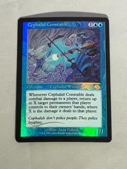 MTG FOIL Cephalid Constable Judgment Magic the Gathering - Image 1
