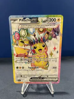 Pokemon TCG Surging Sparks Pikachu EX 219/191 Full Art Ultra Rare - Image 1
