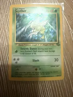 Pokemon Unlimited Jungle Scyther Holo #10/64 - Image 1