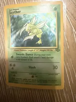 Pokemon Unlimited Jungle Scyther Holo #10/64 - Image 3