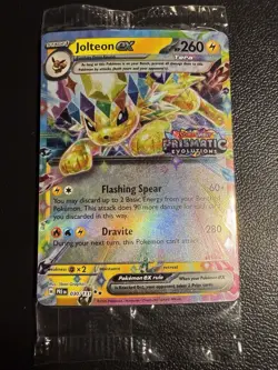 Pokemon Prismatic Evolutions Jolteon ex 030/131 Stamped Promo Sealed - Image 1
