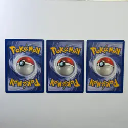 Pokemon TCG Geodude Fossil #47/62 3-Card Lot WOTC Vintage 1999 - Image 2