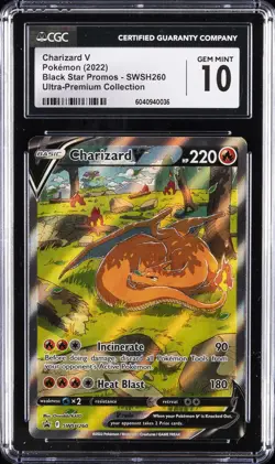 2022 POKEMON ULTRA-PREMIUM COLLECTION PROMOS CHARIZARD V CGC 10 GEM MINT - Image 1