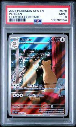 Persian 078/64 Illustration Rare Sfa En-shrouded Fable Pokemon PSA 9 *954 - Image 1