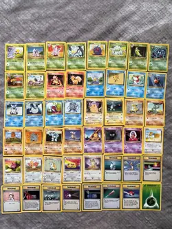 Base Set 2 Pokemon Non Holo Lot (48) Bulk Vintage WOTC No Duplicates Unique - Image 1