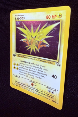 1999 Zapdos 15/62 *1st Edition* Fossil Holo Rare - Vintage Pokemon TCG WoTC - Image 4