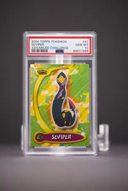 2004 Topps Pokemon Advanced Challenge 61 Seviper PSA 10 - Image 2