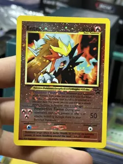 Poliwrath 9/75 Neo Discovery Entei 34 Black Star Promo Vintage Pokemon WOTC - Image 4