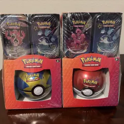 Pokemon Paldean Fates Tins (2) + Poke Ball (Random) Sam’s Club (lot of 2) - Image 1