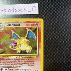 Pokemon TCG Charizard 4/102 Base Set Holo Rare WOTC MP Condition - Image 2