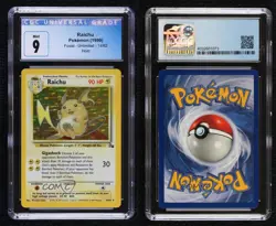 Raichu Holo Pokemon Fossil CGC 9 Mint 1999 - Image 3