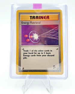 ENERGY RETRIEVAL - Base Set 2 - 110/130 - Uncommon - Pokemon TCG Trainer - NM - Image 1