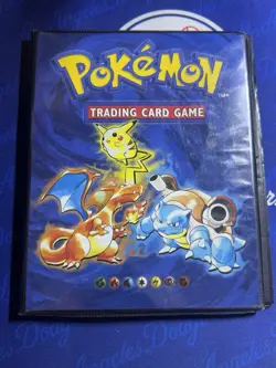 Pokemon Card WOTC 1999 Original Blue 4-Pocket Binder CS3 Collectors Album TCG - Image 1