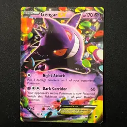 Gengar EX 34/119 Pokemon TCG Ultra Rare Holo XY Phantom Forces MP - Image 1