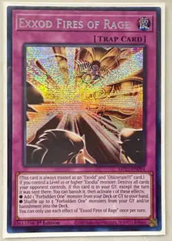 Yugioh Exxod Fires of Rage MP25-EN094 1st Edition Prismatic Secret Rare NM - Image 1