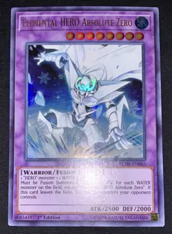 Yugioh Elemental HERO Absolute Zero BLHR-EN065 Ultra Rare 1st Ed NM/VLP w/Track - Image 3