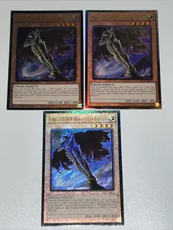 3x Evil HERO Adusted Gold 1st Edition Prismatic Ultimate Rare RA04-EN029 Playset - Image 1