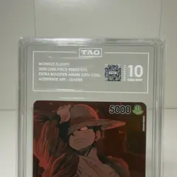 2025 One Piece Monkey.D.Luffy Alt Art Leader 25th EB02-010 English TAG 10 GEM MT - Image 2
