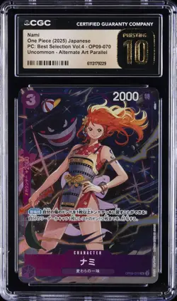 2025 ONE PIECE JPN UNCOMMON ALT ART #OP09-070 NAMI CGC 10 PRISTINE - Image 1