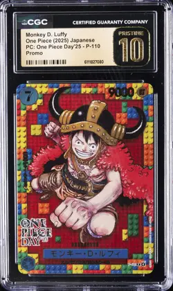 2025 ONE PIECE JPN PC: ONE PIECE DAY'25 PROMO MONKEY D. LUFFY CGC 10 PRISTINE - Image 1