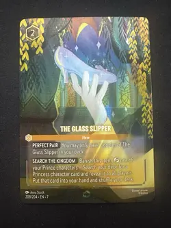 The Glass Slipper Enchanted 208/204 Archazia's Island Disney Lorcana - Image 1