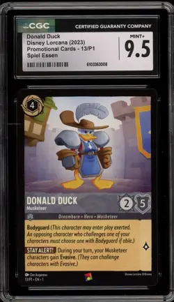 Disney Lorcana Donald Duck Musketeer 2023 Speil Essen Promo 13/P1 CGC 9.5 - Image 1
