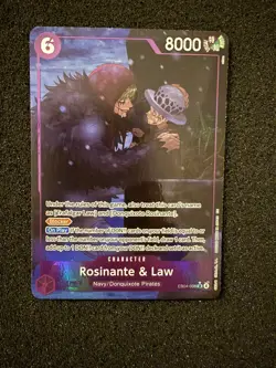 One Piece Card Game Rosinante & Law (Alternate Art) EB04-038 SR English - Image 1