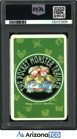 Pokemon 1996 Aerodactyl 10 Of Clubs 142 Green Playing Card Japanese PSA 10 - Image 2