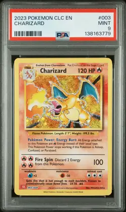 2023 POKEMON CLC TRADING CARD GAME CLASSIC #003 CHARIZARD PSA 9 - Image 1