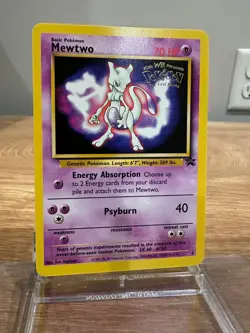 Pokemon Card - Mewtwo Movie Promo WOTC Black Star Promo 3 MINT Unplayed - Image 1