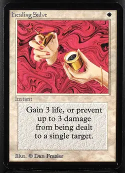 MTG Healing Salve Alpha 1993 Magic Card - Image 1