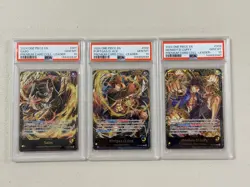 2024 ONE PIECE PREMIUM CARD COLLECTION SEQUENTIAL SET SABO ACE LUFFY PSA 10 - Image 1