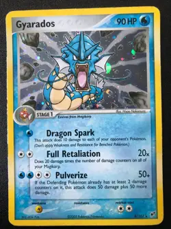 Gyarados 8/107 EX Deoxys set 2005 Pokemon holo rare card MP - Image 1