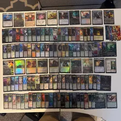 2023-25 MTG 120 Card Lot LOTR FF, Edge Spider-Man Mythic Rare FOIL Extended art - Image 1
