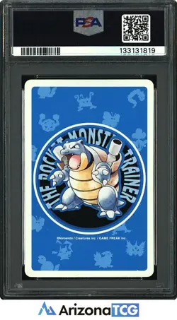 Pokemon 1998 Blastoise 009 4 Of Hearts Blue Playing Card Japanese PSA 10 - Image 2