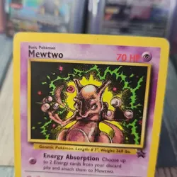 Mewtwo 14 Black Star Promo 2000 Pokemon Card TCG HP Vintage 1999-2000 - Image 2