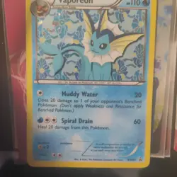 Pokemon TCG Vaporeon BW89 Black & White Promo Holo 110 HP Stage 1 Card - Image 1